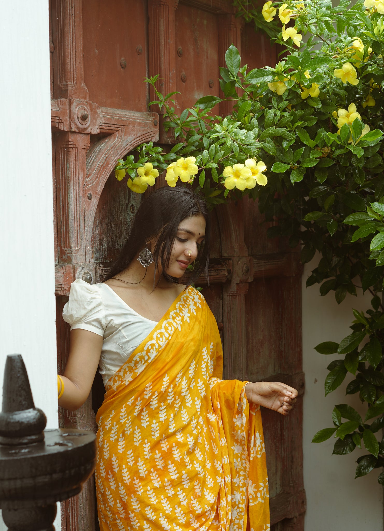 Introducing our Handcrafted Handblock Yellow Sarees : A Symphony of Sunshine for Spring Bliss 🌼✨