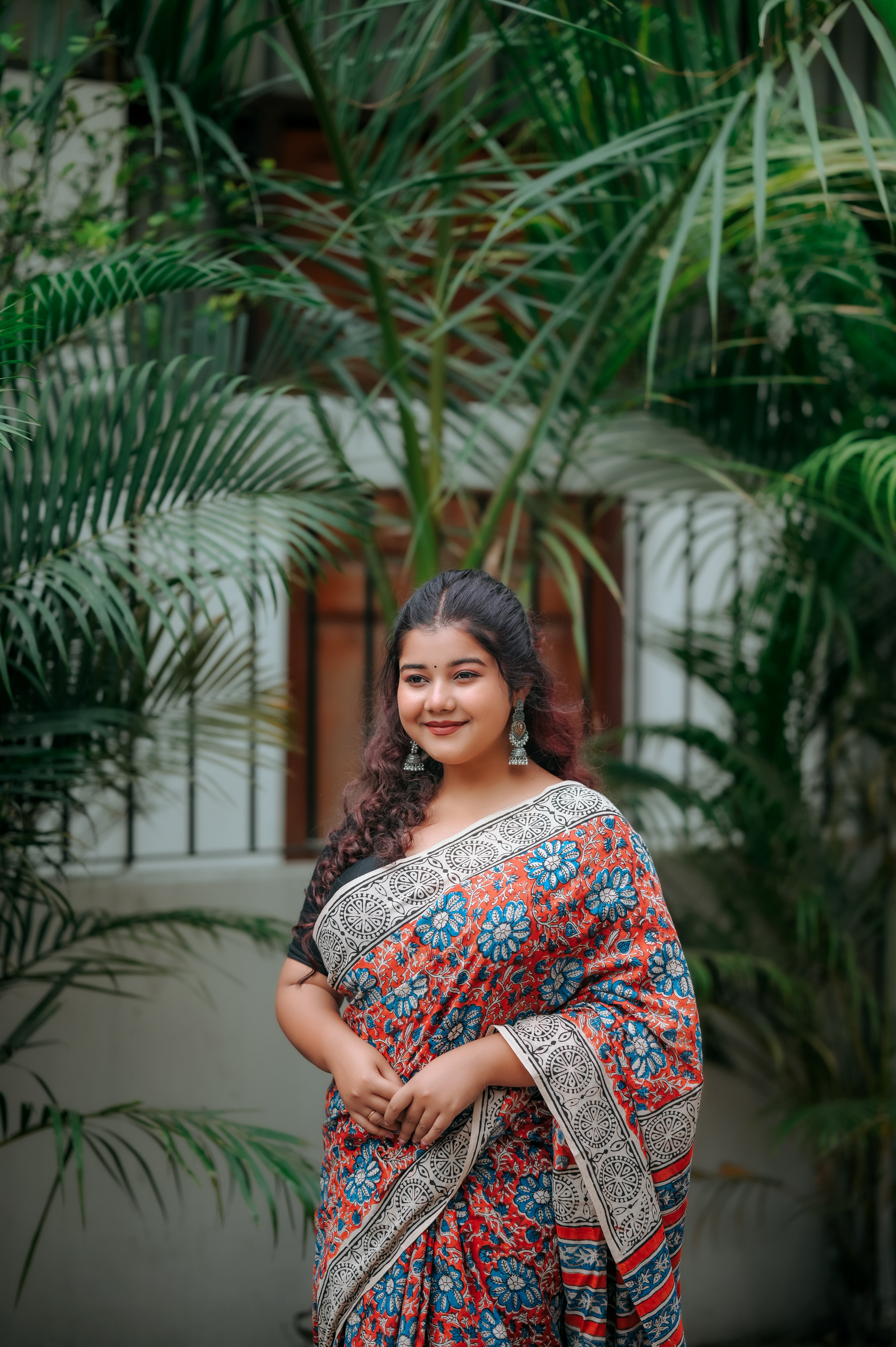 Suhani Subah - A Radiant Dawn in Every Drape - Handblock Print Natural Dyed - Mulmul Cotton Saree