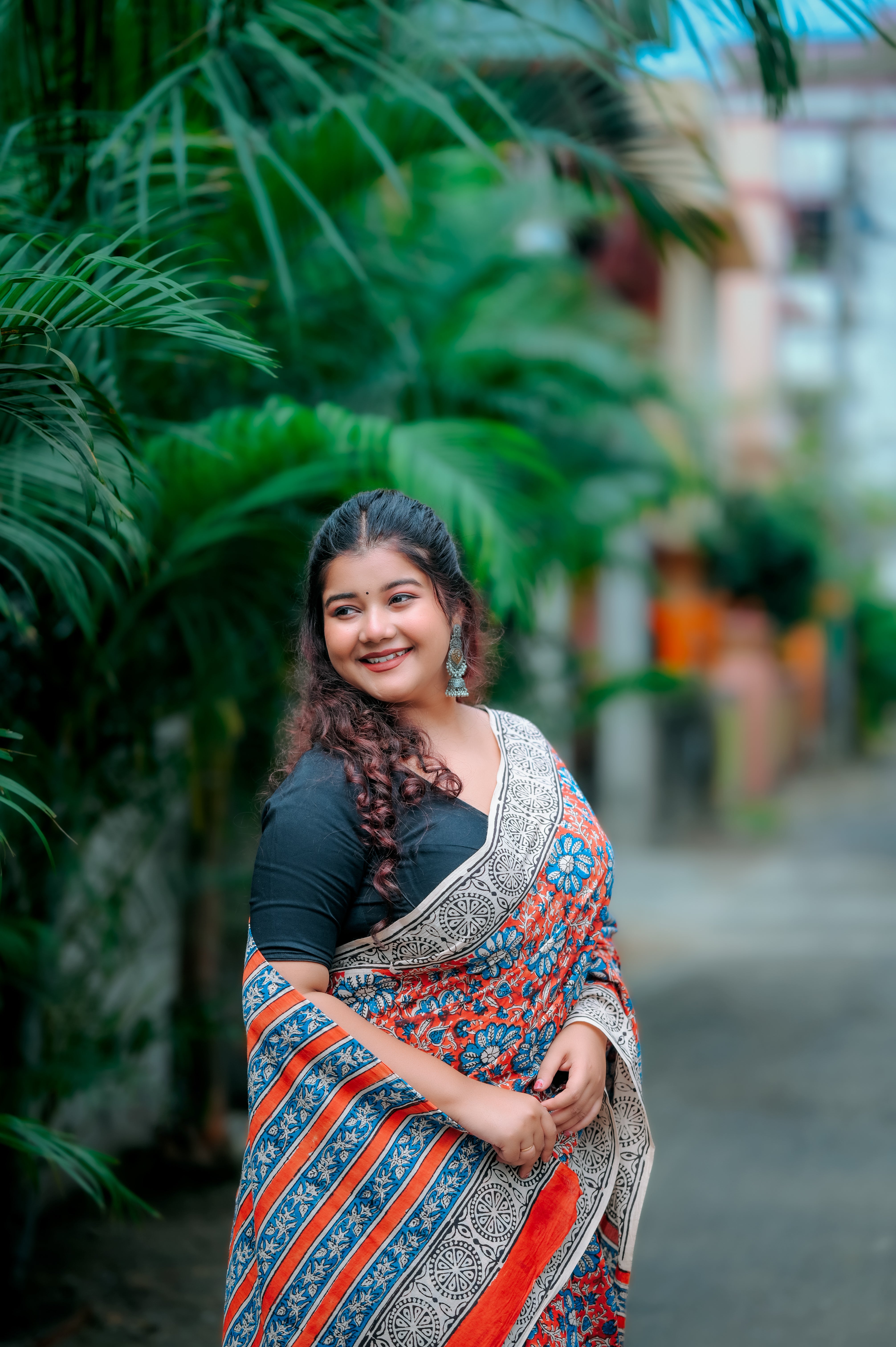 Suhani Subah - A Radiant Dawn in Every Drape - Handblock Print Natural Dyed - Mulmul Cotton Saree