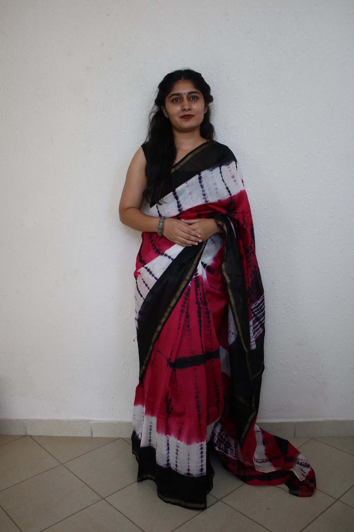 Chaitali - Tie and Dye Natural Dyes  - Chanderi Silk Saree