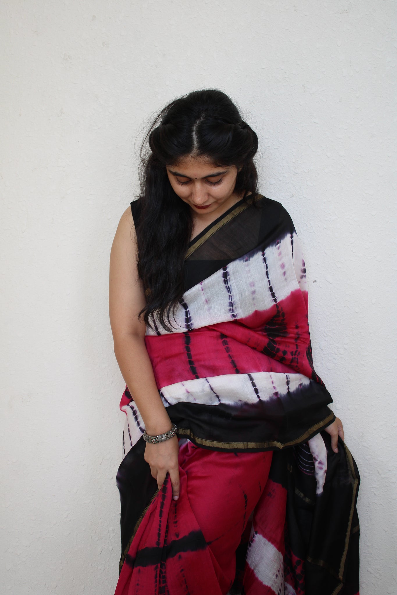 Chaitali - Tie and Dye Natural Dyes  - Chanderi Silk Saree