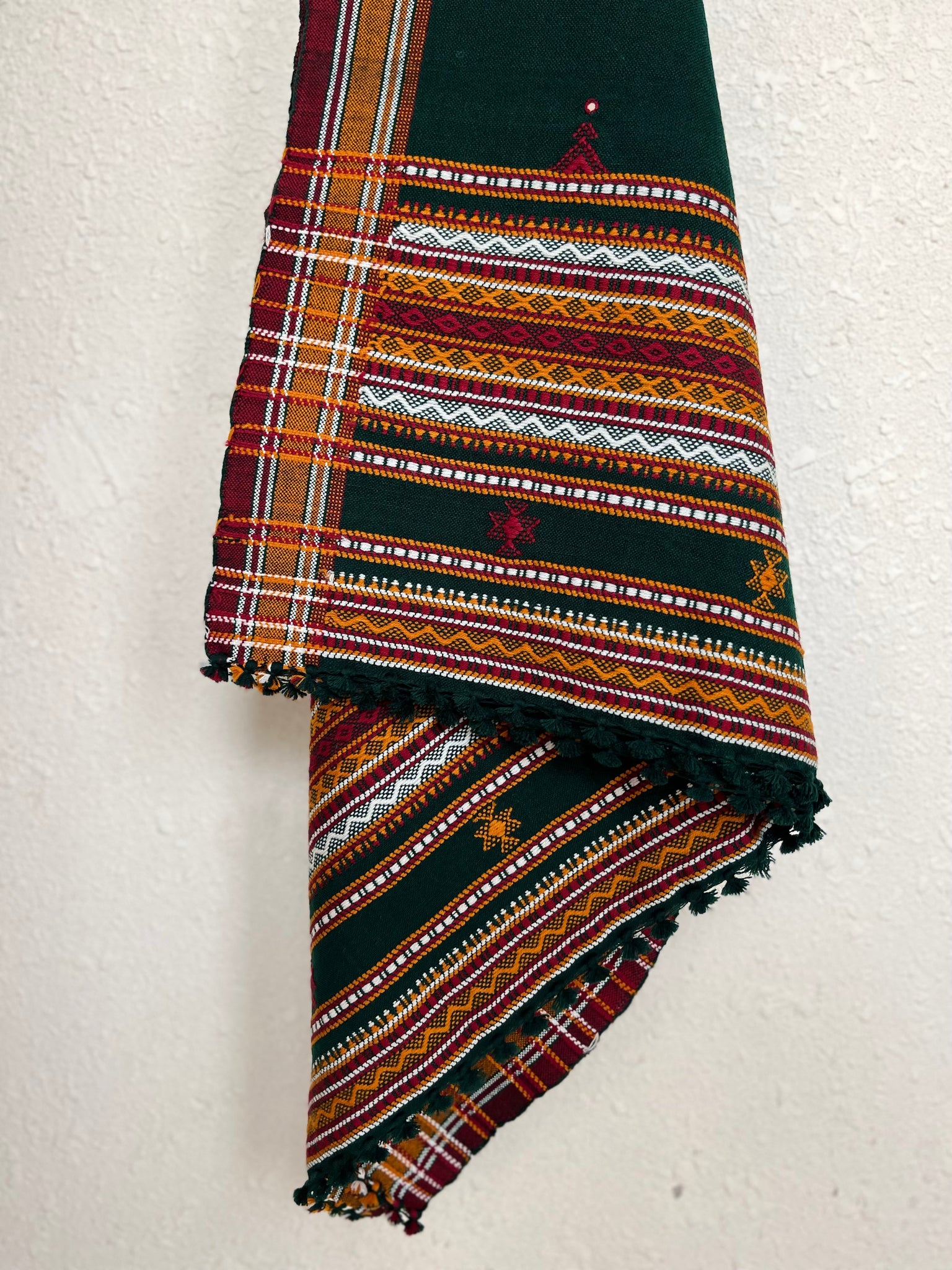 Dilli Ki Sardi - Green Handloom Woven Woolen Shawl